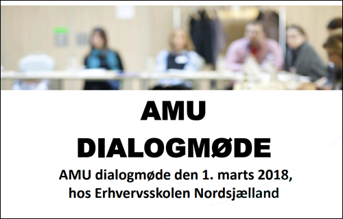 AMU Dialogmoede Med Skolerne